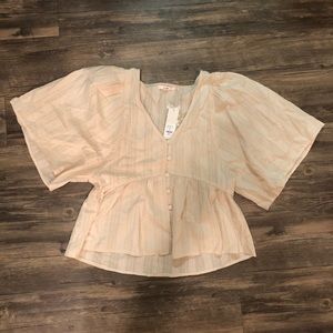 Cream Babydoll Top NWT